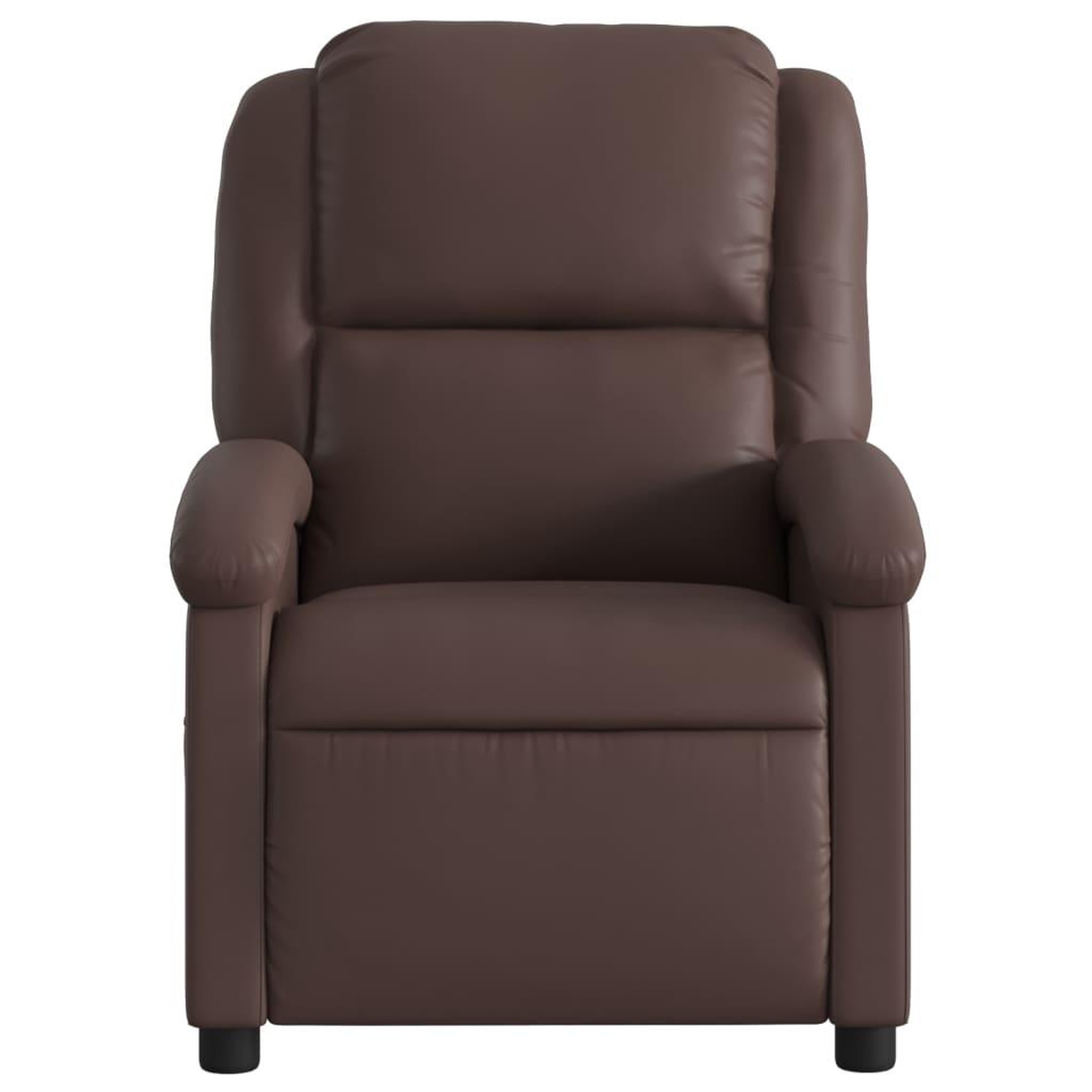 Voir la diapositive 4 : VIDAXL Fauteuil de massage inclinable Marron Similicuir