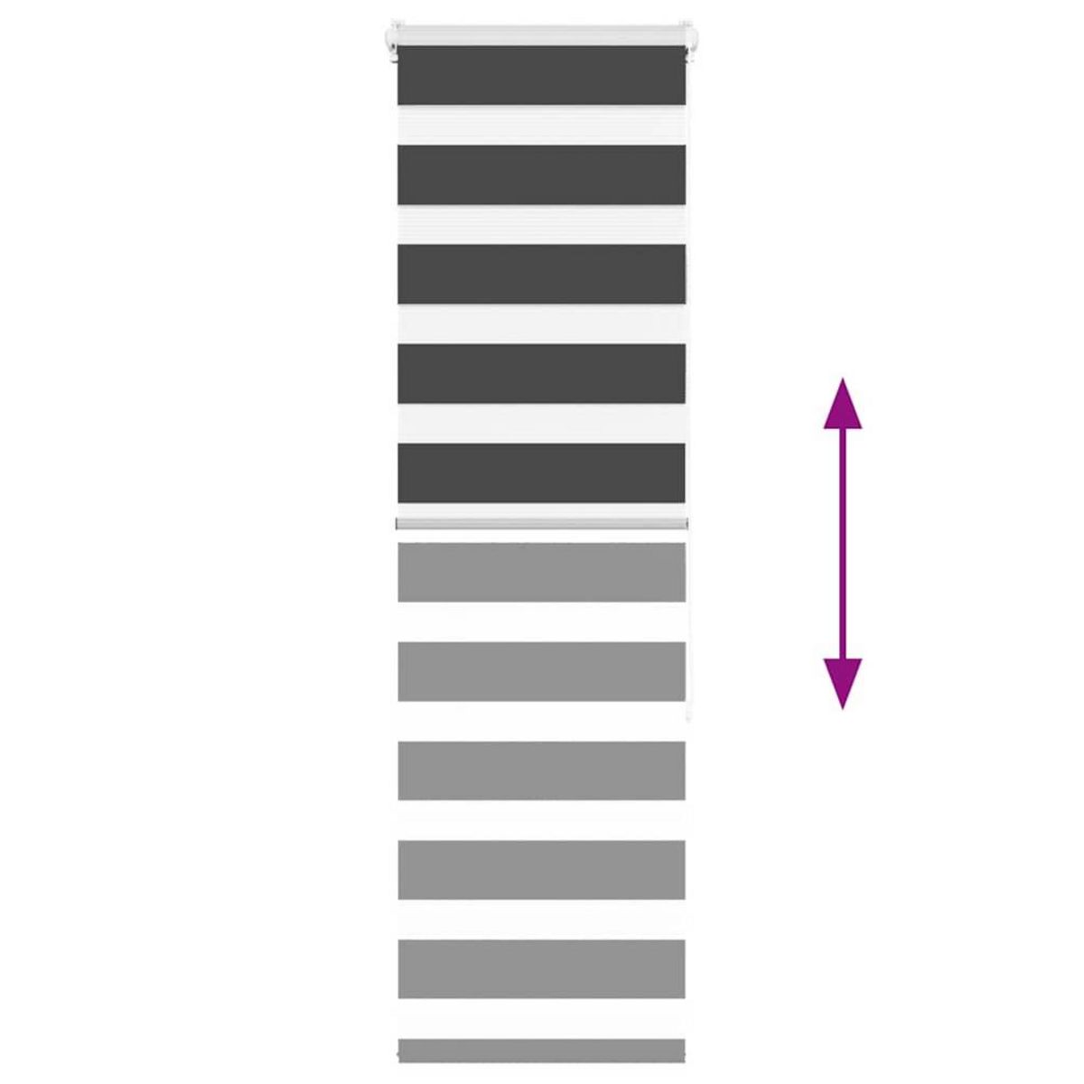 VIDAXL Store zebre noir 40x150 cm largeur du tissu 35,9 cm polyester