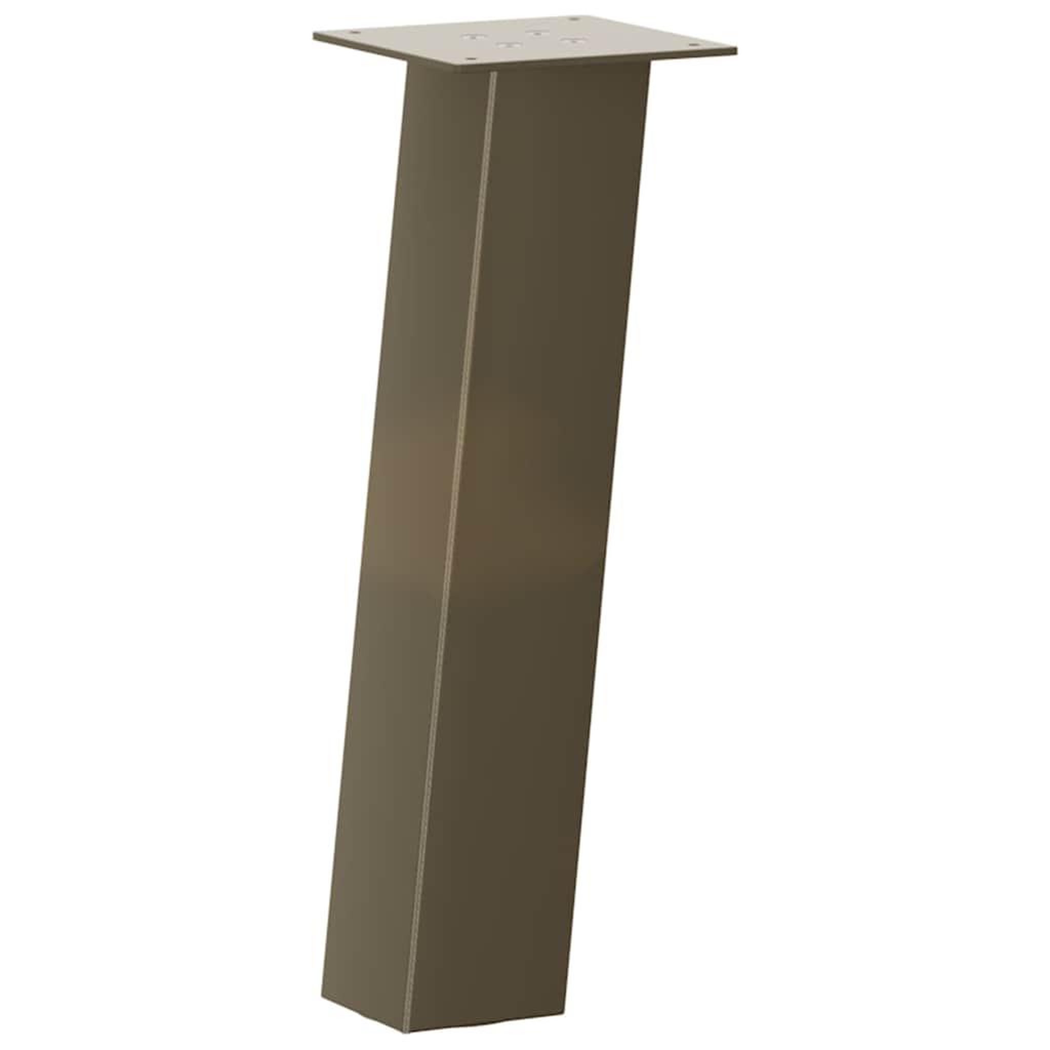 Voir la diapositive 4 : VIDAXL Pieds de table basse acier naturel 4 pcs 42 cm acier