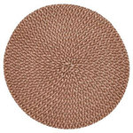 SECRET DE GOURMET Set de Table Tressé Déco  Irisé  38cm Chocolat