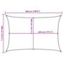 Voir la diapositive 6 : VIDAXL Voile d'ombrage 160 g/m^2 Orange 3,5x5 m PEHD