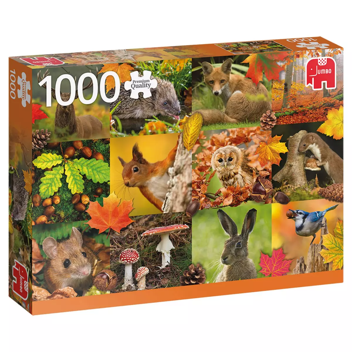 Jumbo Puzzle 1000 pièces : Animaux de l'automne