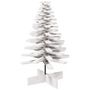 Voir la diapositive 2 : VIDAXL Arbre de Noël en bois pour décoration blanc 100 cm pin massif