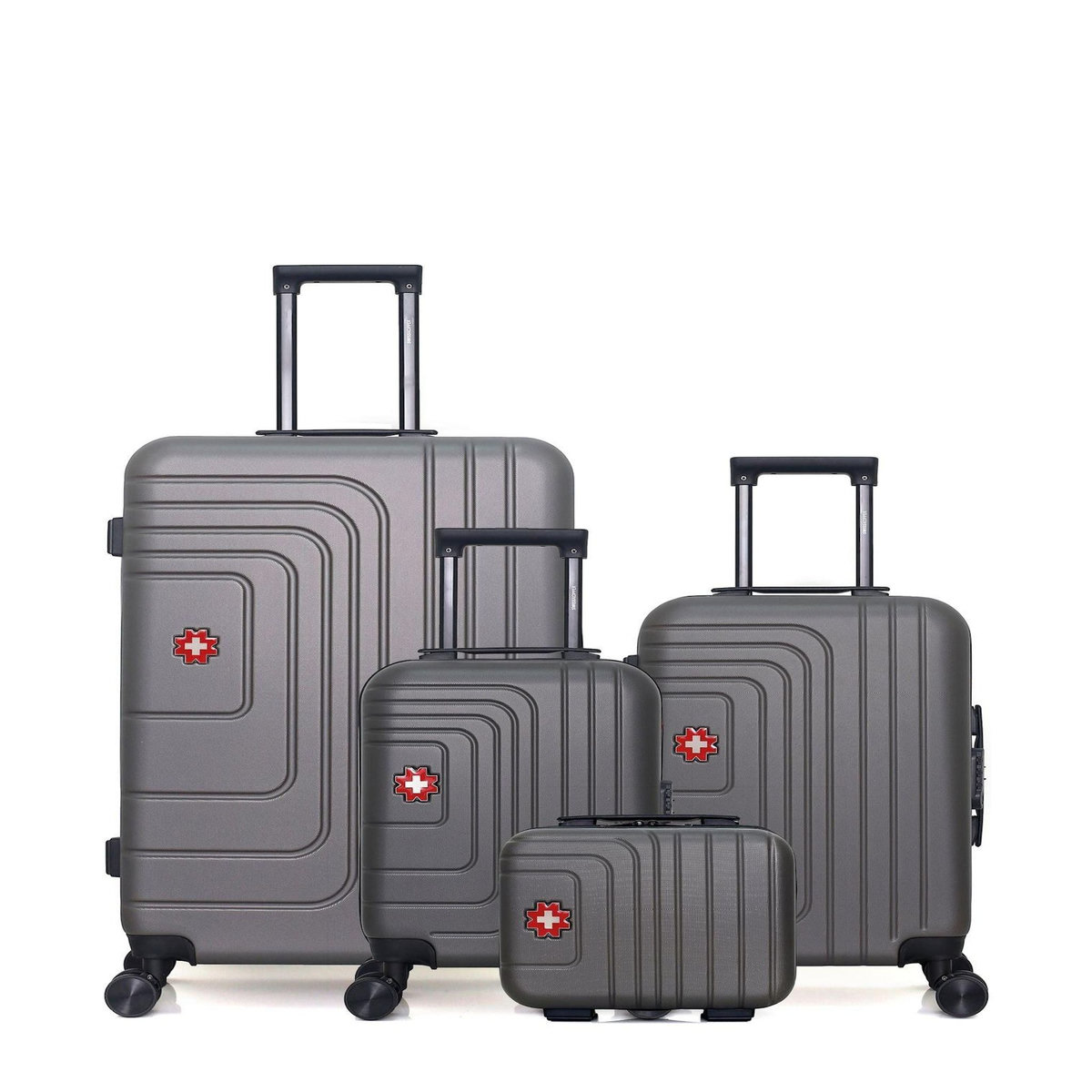 SWISS KOPPER SWISS KOPPER - LOT DE 4 - Valises grand format, cabine, cabine XXS et vanity RUTI