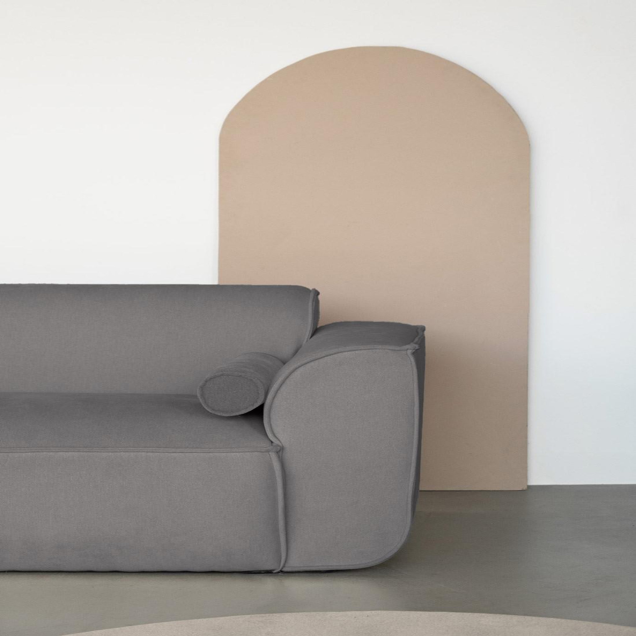 Voir la diapositive 2 : BEST MOBILIER Felix - module d'assise droit en tissu texturé