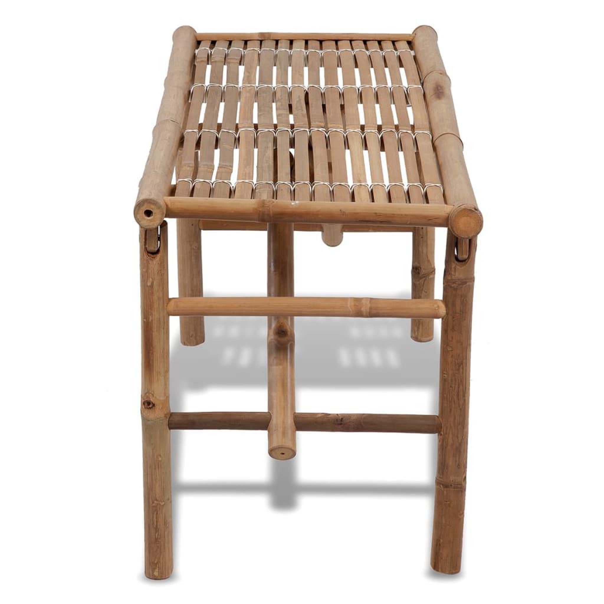 Voir la diapositive 3 : VIDAXL Banc de jardin pliable 118 cm bambou
