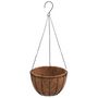 Voir la diapositive 3 : VIDAXL Jardinieres suspendues 4 pcs avec doublure coco Noir Ø 40x63 cm
