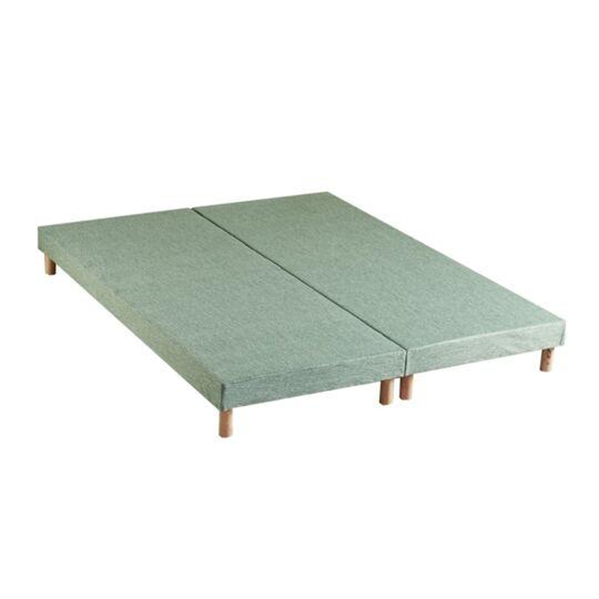Voir la diapositive 2 : Sommier Tapissier à Lattes Vert 2X80x200 cm HYGGE