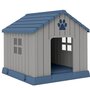 Voir la diapositive 1 : PAWHUT Niche pour chien extérieur - niche pour chien plastique - dim. 85 x 79 x 82 cm - gris bleu