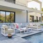 Voir la diapositive 2 : HESPERIDE Salon de jardin en aluminium 5 places ALLURE