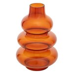 ATMOSPHERA Vase Design en Verre  Clothilde  22cm Ambre