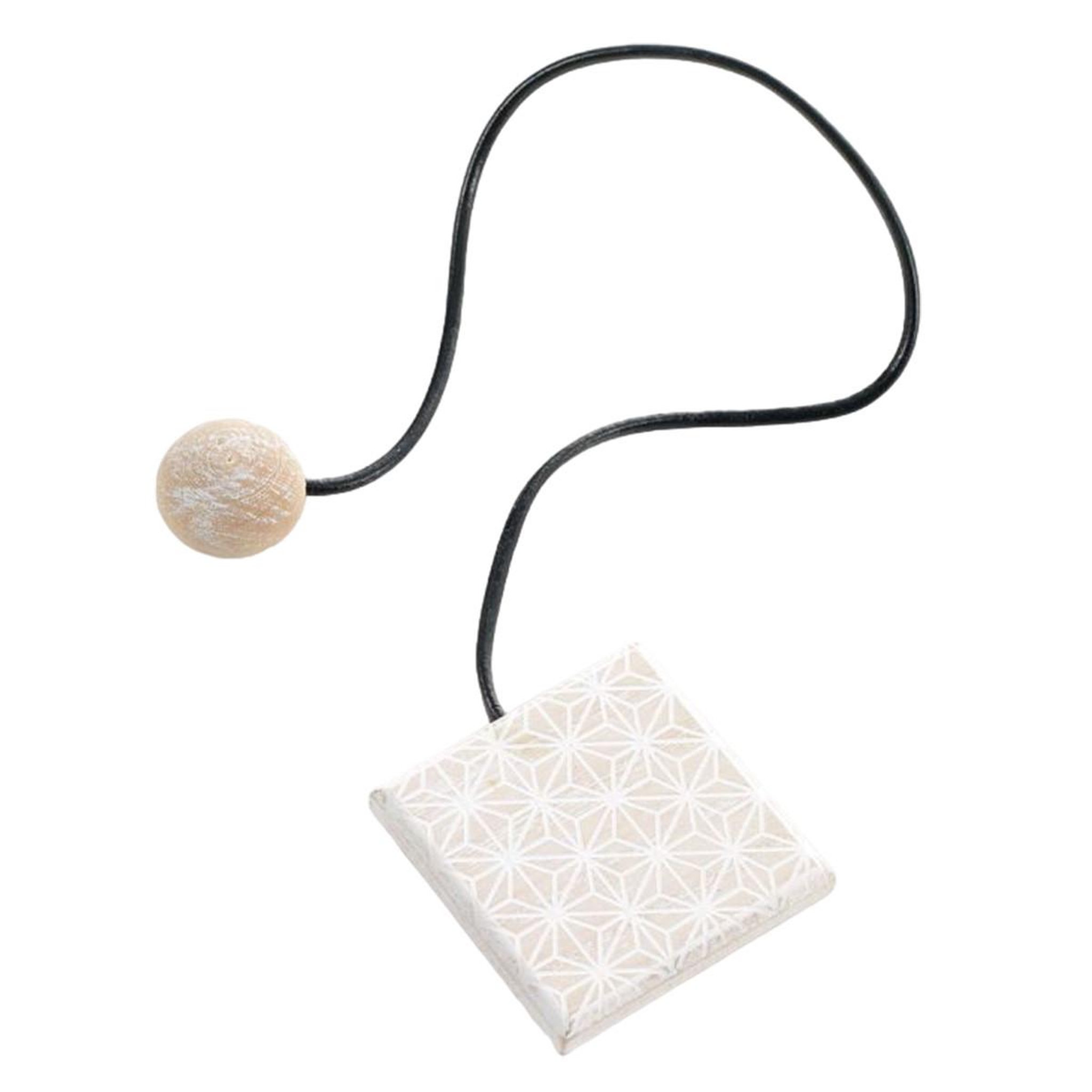Douceur d'Intérieur Embrasse de rideau aimantée  trido  43cm blanc