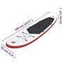 Voir la diapositive 6 : VIDAXL Ensemble de planches SUP gonflables rouge et blanc