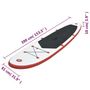 Voir la diapositive 6 : VIDAXL Ensemble de planches SUP gonflables rouge et blanc