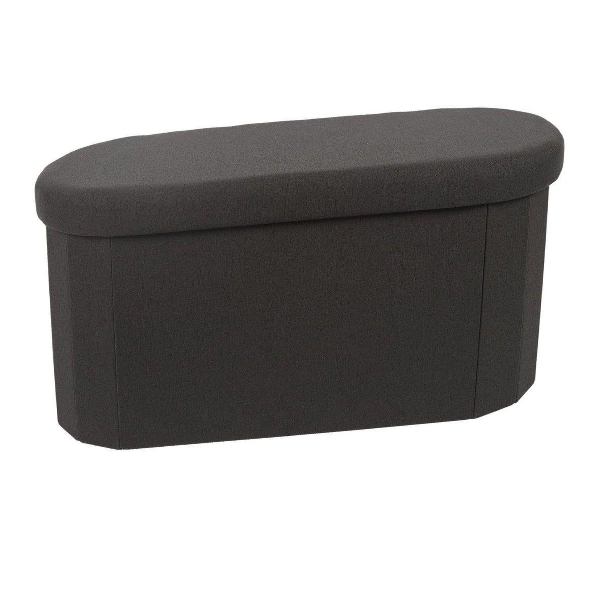 The Home Deco Factory Banc coffre pliable  pills  76cm noir