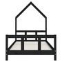Voir la diapositive 4 : VIDAXL Cadre de lit pour enfants noir 90x190 cm bois de pin massif