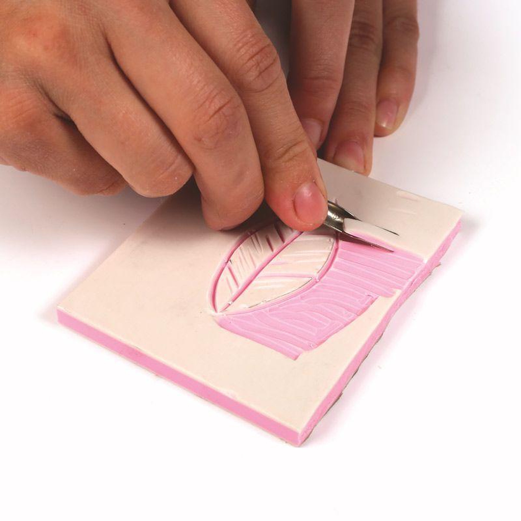 Voir la diapositive 3 : Graine créative Sachet 1 plaque de gomme à graver pour linogravure - 15 x 10 cm