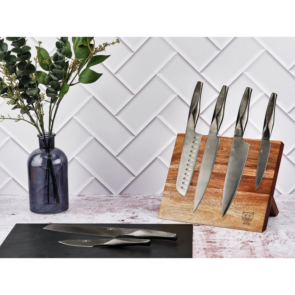 BJORN Bloc couteaux de cuisine LARUS VANTAA - 7 pièces