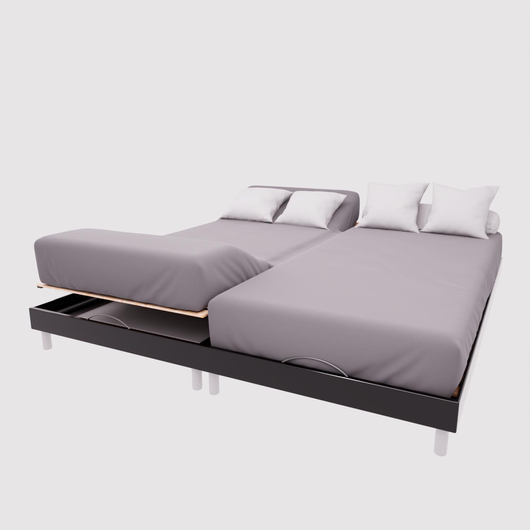 Voir la diapositive 1 : SOLEIL D'OCRE Drap housse en coton 57 fils uni, par soleil d'ocre