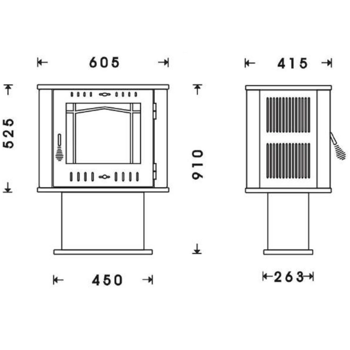 Juan Panadero Poêle à bois Paris - 12.7 kW