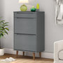 Voir la diapositive 1 : VIDAXL Armoire a chaussures MOLDE Gris 59,5x35x103 cm Bois de pin