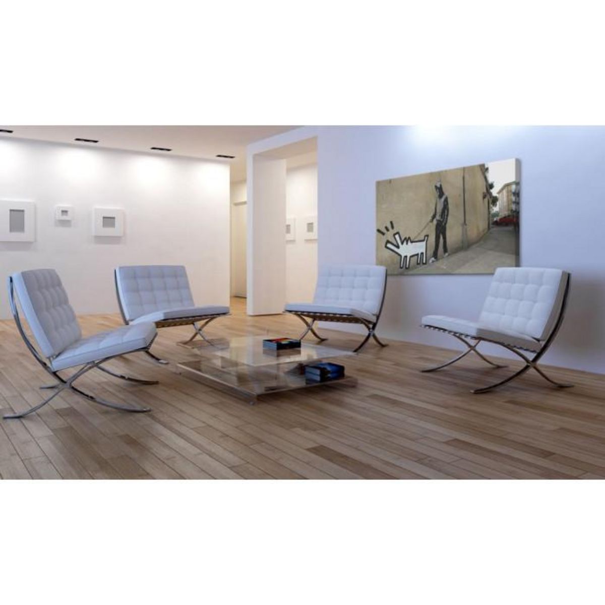 Paris Prix Tableau  Chien Qui Aboie Ne Mord Pas - Banksy  40x60cm