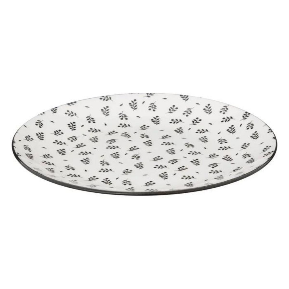 SECRET DE GOURMET Lot de 6 Assiettes à Dessert  Iris  19cm Beige