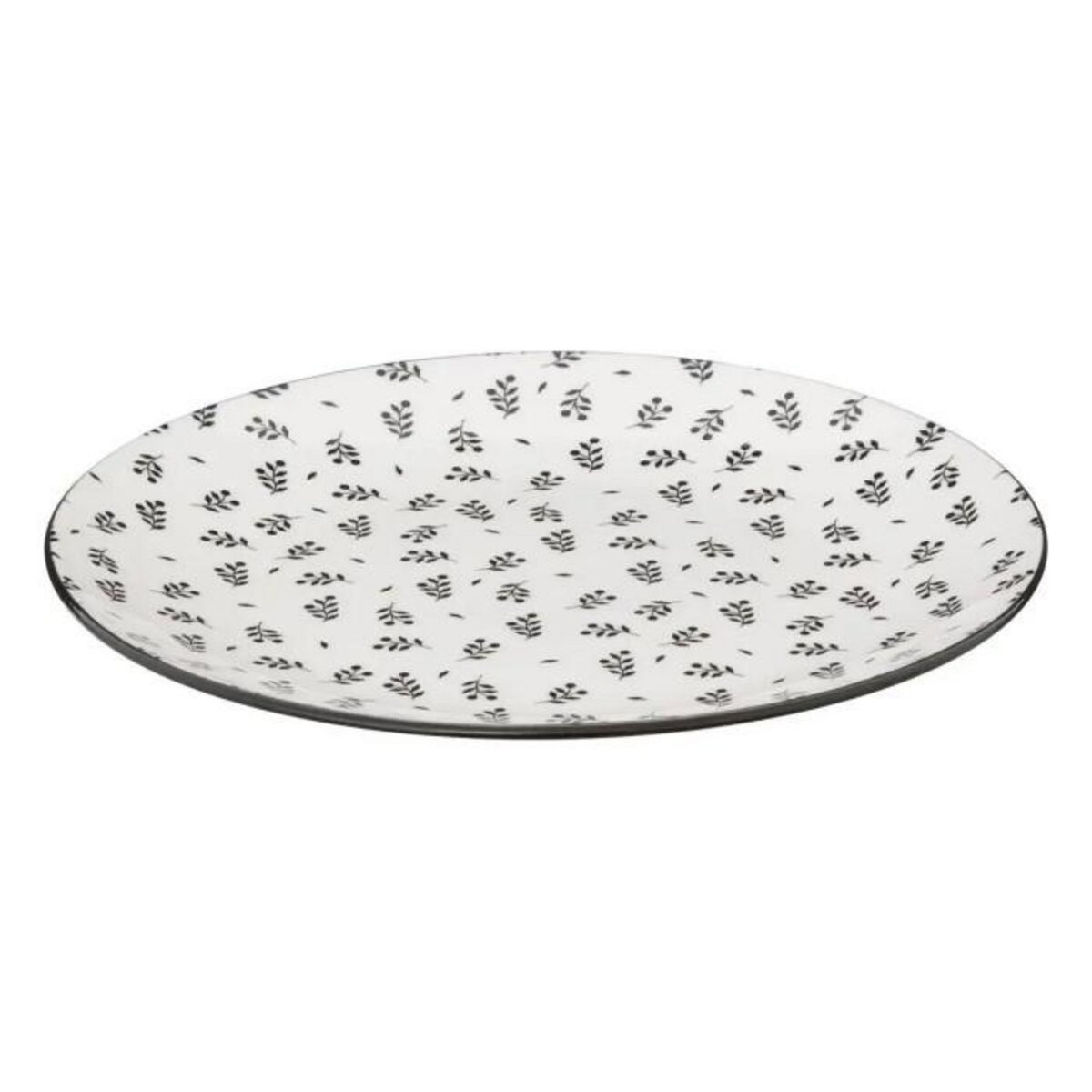 SECRET DE GOURMET Lot de 6 Assiettes à Dessert  Iris  19cm Beige