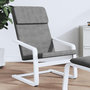 Voir la diapositive 1 : VIDAXL Chaise de relaxation Gris fonce Tissu
