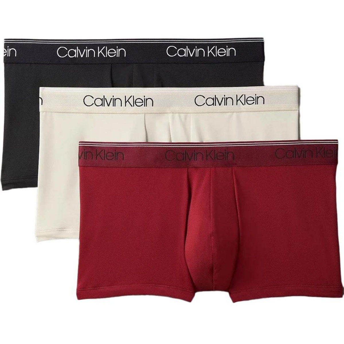CALVIN KLEIN JEANS X3 Boxers /Écru Homme Calvin Klein Jeans Low Rise Trunk 3