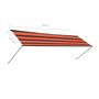 Voir la diapositive 6 : VIDAXL Auvent retractable avec LED 300x150 cm Orange et marron