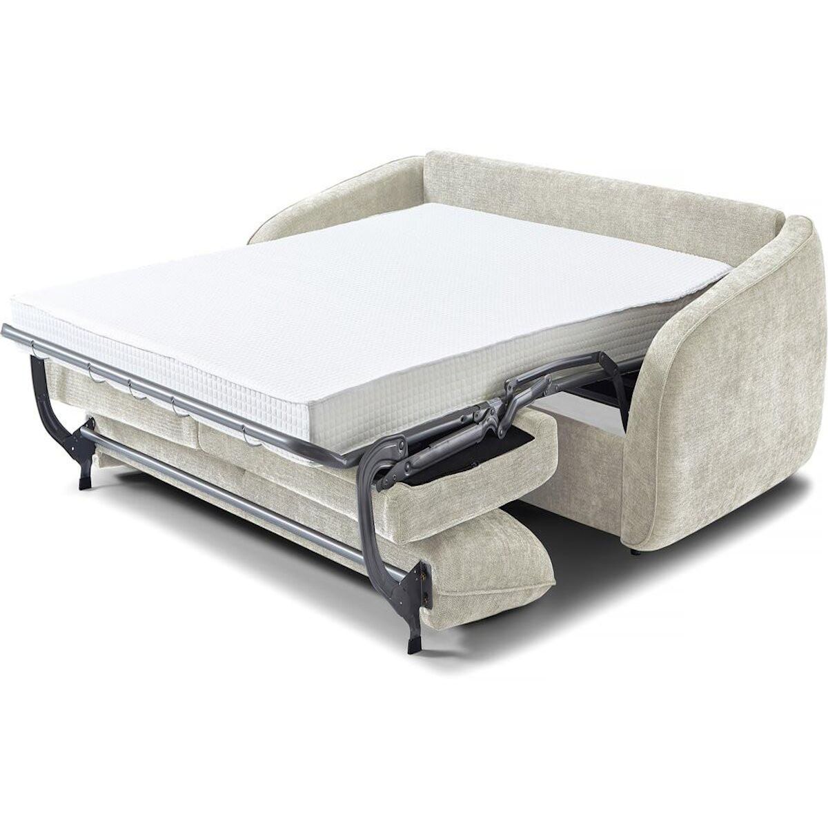 Habitat et Jardin Canapé convertible express en tissu texturé  Laurie  - Couchage 140 cm -  3 places - Beige