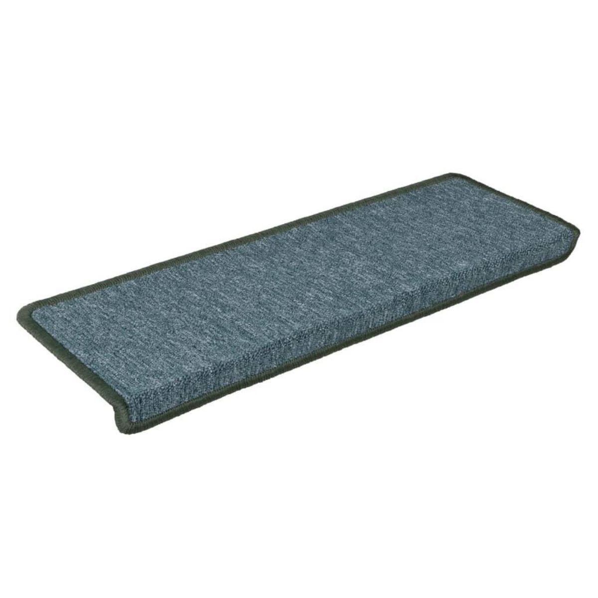 VIDAXL Tapis d'escalier 15 pcs 65x21x4 cm Vert
