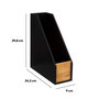 Voir la diapositive 3 : FIVE Range-revues pour bureau en bambou BAVA - Noir