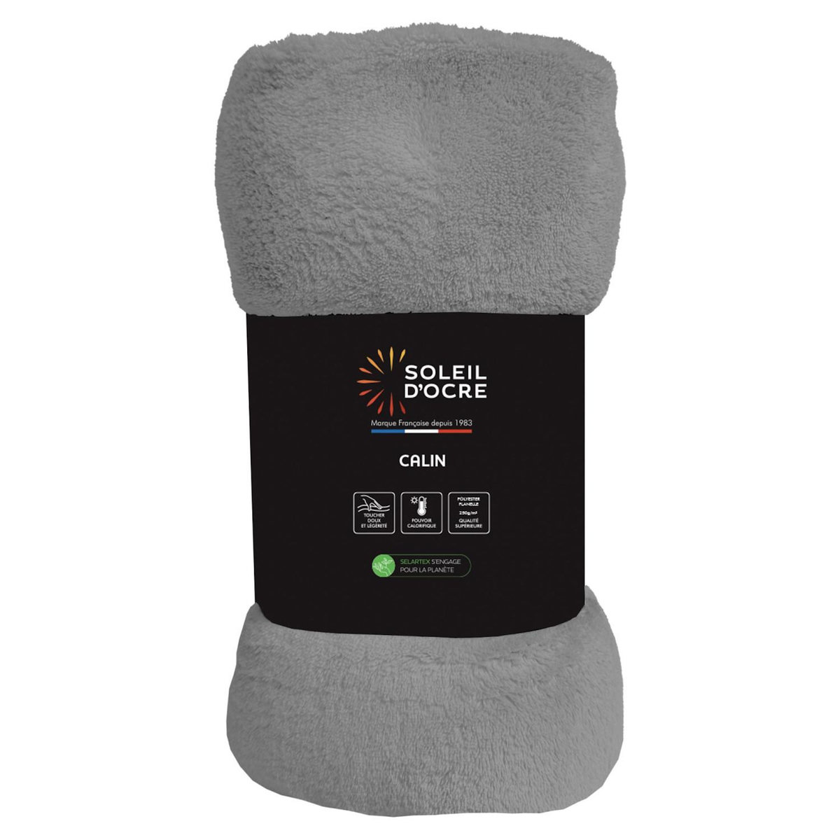 SOLEIL D'OCRE Couverture, Plaid en flanelle CALIN par Soleil d'Ocre