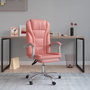 Voir la diapositive 1 : VIDAXL Fauteuil inclinable de bureau Rose Similicuir