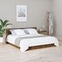 Voir la diapositive 3 : VIDAXL Tete de lit Chene marron 200x1,5x80 cm Bois d'ingenierie