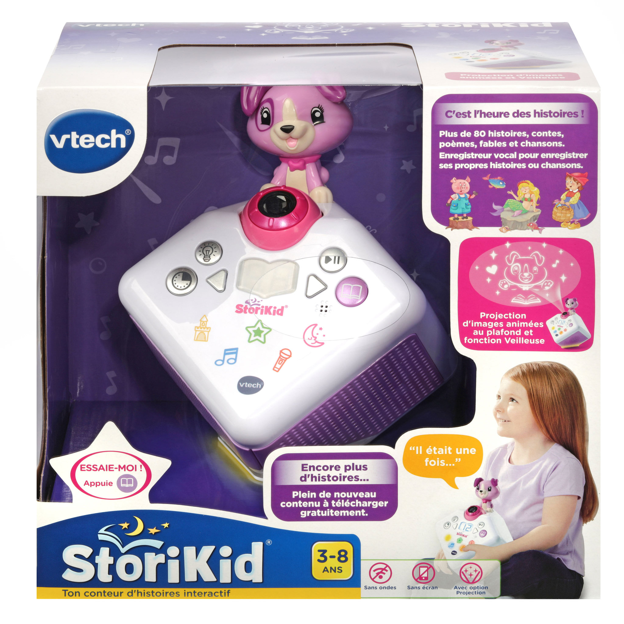 Voir la diapositive 4 : VTECH StoriKid - Mon conteur d'histoires rose