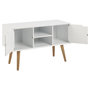 Voir la diapositive 3 : CONCEPT USINE Buffet scandinave blanc avec 2 placards LOKKA