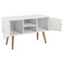 Voir la diapositive 3 : CONCEPT USINE Buffet scandinave blanc avec 2 placards LOKKA