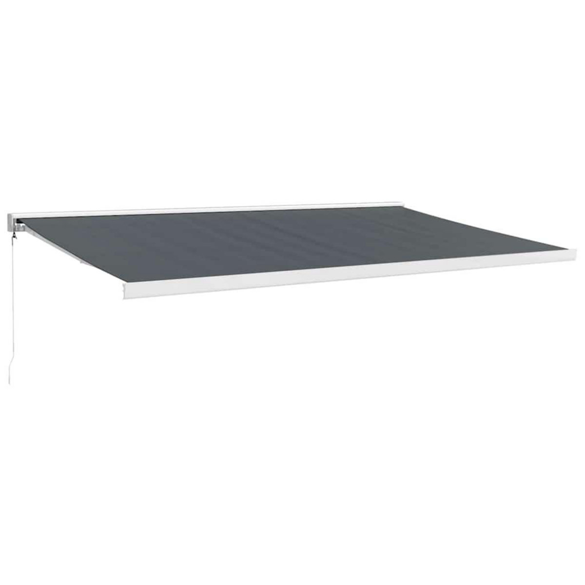 VIDAXL Auvent retractable anthracite 5x3 m tissu et aluminium