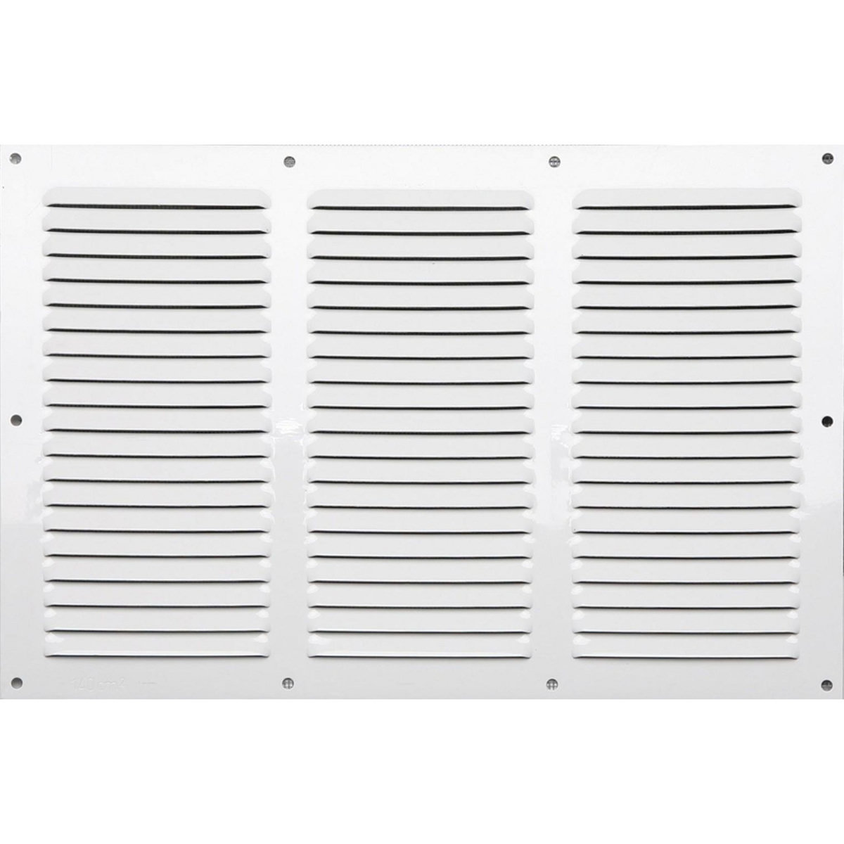 CENTRALE BRICO Grille d'aération aluminium laqué, L.20 x l.30 cm