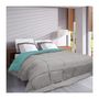 Voir la diapositive 2 : POYET MOTTE HUDSON Couette legere Microfibre 200g/m2 220x240cm Galet + Lac