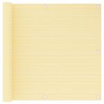 VIDAXL Ecran de balcon Beige 90x500 cm PEHD