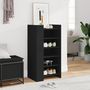 Voir la diapositive 3 : VIDAXL Armoire a chaussures noir 52x37,5x100 cm bois d'ingenierie