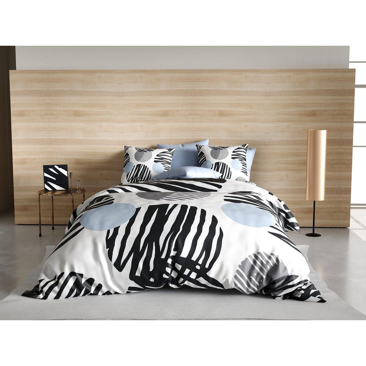 Les Ateliers du Linge Parure housse de couette 100%polyester 60gsm, cerclus