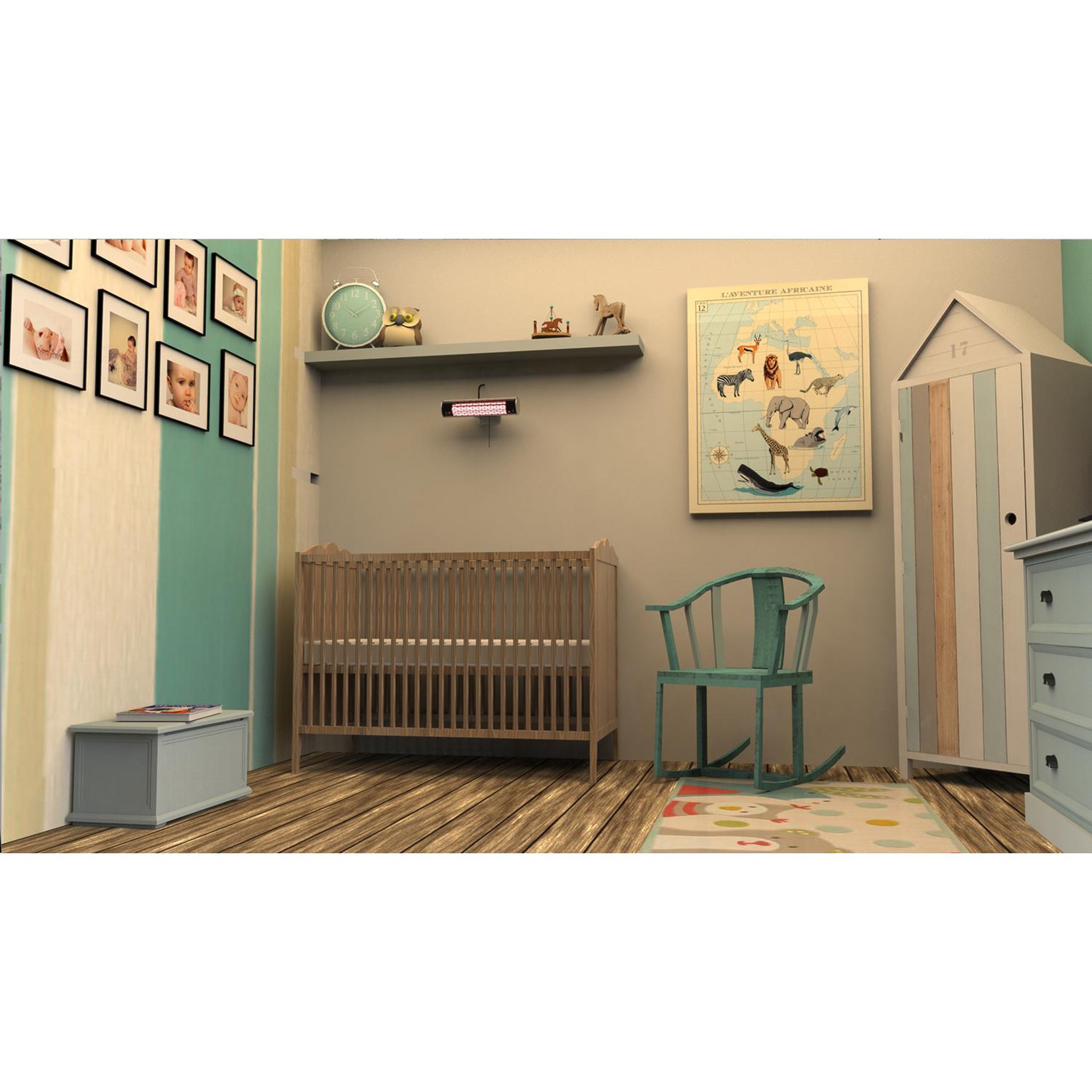 Voir la diapositive 2 : FAVEX Radiant électrique intérieur/extérieur 800w - 852.2049