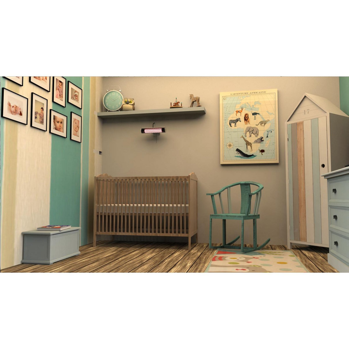 FAVEX Radiant électrique intérieur/extérieur 800w - 852.2049