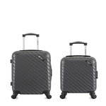 BLUESTAR BLUESTAR - LOT DE 2 - Valises cabine et cabine XXS CITE. Coloris disponibles : Noir, Bleu, Beige, Gris, Blanc