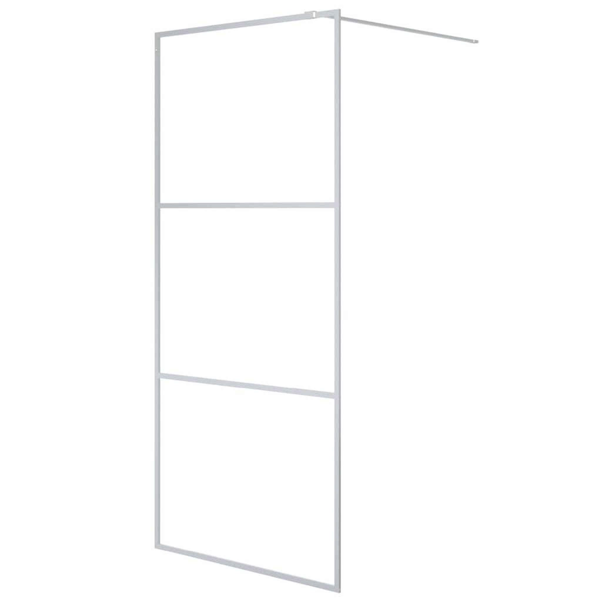 Voir la diapositive 2 : VIDAXL Paroi de douche Argente 90x195 cm Verre ESG transparent